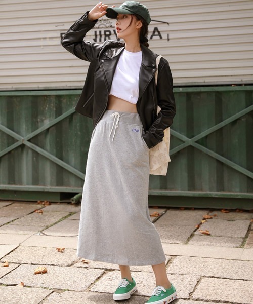 GAP（ギャップ）の「マキシ フレンチテリー スカート（スカート・レディース・ブラック/ライトグレー/その他/その他1/ブルー・XS/S/L/M/XXS）」の3枚目の写真