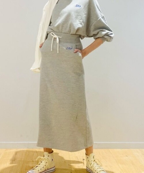 GAP（ギャップ）の「マキシ フレンチテリー スカート（スカート・レディース・ブラック/ライトグレー/その他/その他1/ブルー・XS/S/L/M/XXS）」の8枚目の写真