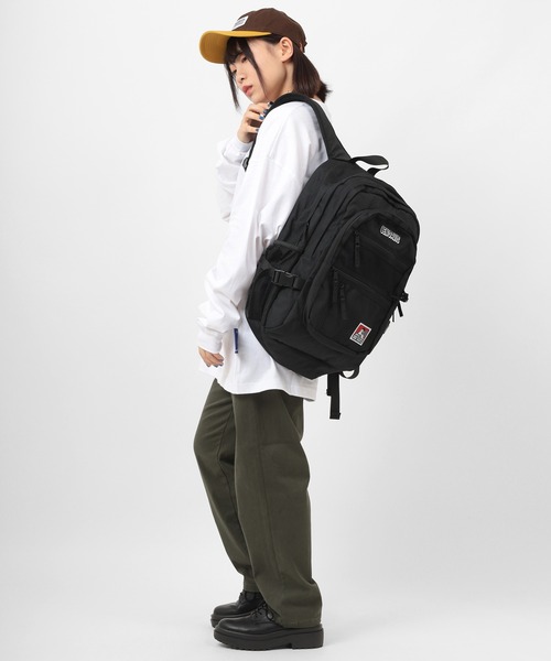 BEN DAVIS（ベンデイビス）の「【BEN DAVIS/ベンデイビス】ブランドロゴ フロントメッシュ バッグパック/ 32L（バックパック/リュック・レディース・ブラック・FREE）」の6枚目の写真