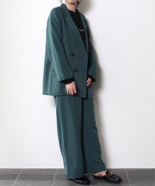 one way(ワンウェイ)の「【oneway】Wテーラードジャケット(テーラードジャケット・レディース・ライトグリーン/パープル/ブラウン系その他/ベージュ・FREE)」の13枚目の写真