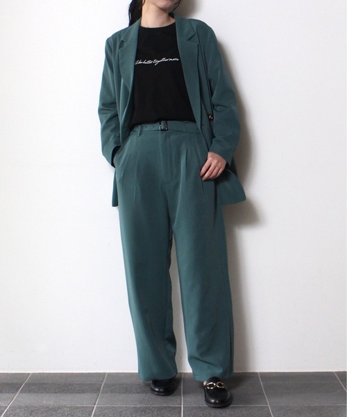 one way(ワンウェイ)の「【oneway】Wテーラードジャケット(テーラードジャケット・レディース・ライトグリーン/パープル/ブラウン系その他/ベージュ・FREE)」の11枚目の写真