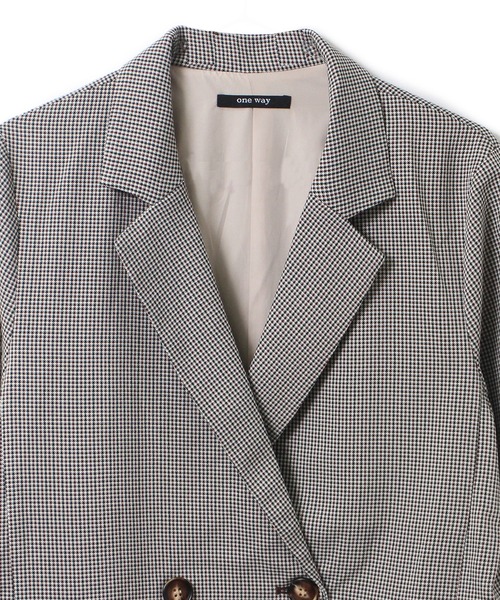 one way(ワンウェイ)の「【oneway】Wテーラードジャケット(テーラードジャケット・レディース・ライトグリーン/パープル/ブラウン系その他/ベージュ・FREE)」の18枚目の写真