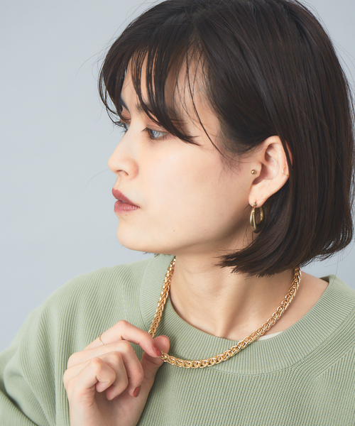 Rouge vif（ルージュヴィフ）の「ショートチェーンネックレス（ネックレス・レディース・ゴールド・フリー）」の2枚目の写真