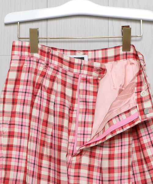 H　BEAUTY&YOUTH UNITED ARROWS（エイチビューティーアンドユースユナイテッドアローズ）の「＜H＞CHECK TUCK TAPERED PANTS/パンツ（その他パンツ・レディース・オリーブ/ピンク・S/M）」の12枚目の写真