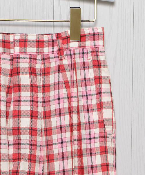 H　BEAUTY&YOUTH UNITED ARROWS（エイチビューティーアンドユースユナイテッドアローズ）の「＜H＞CHECK TUCK TAPERED PANTS/パンツ（その他パンツ・レディース・オリーブ/ピンク・S/M）」の14枚目の写真