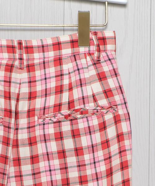 H　BEAUTY&YOUTH UNITED ARROWS（エイチビューティーアンドユースユナイテッドアローズ）の「＜H＞CHECK TUCK TAPERED PANTS/パンツ（その他パンツ・レディース・オリーブ/ピンク・S/M）」の10枚目の写真