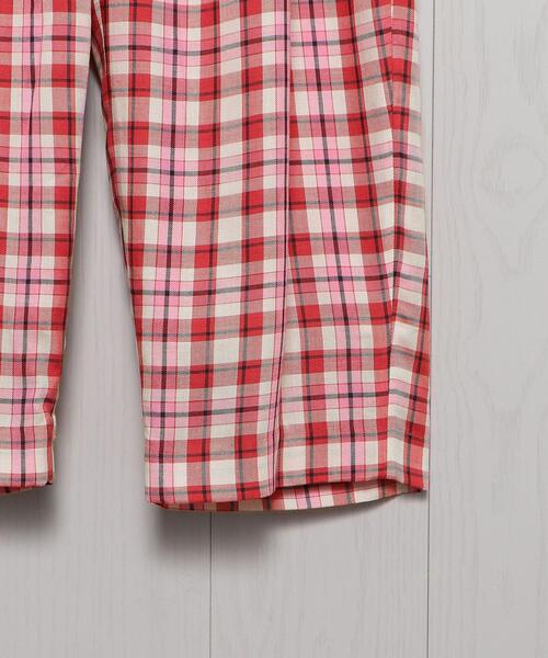 H　BEAUTY&YOUTH UNITED ARROWS（エイチビューティーアンドユースユナイテッドアローズ）の「＜H＞CHECK TUCK TAPERED PANTS/パンツ（その他パンツ・レディース・オリーブ/ピンク・S/M）」の7枚目の写真