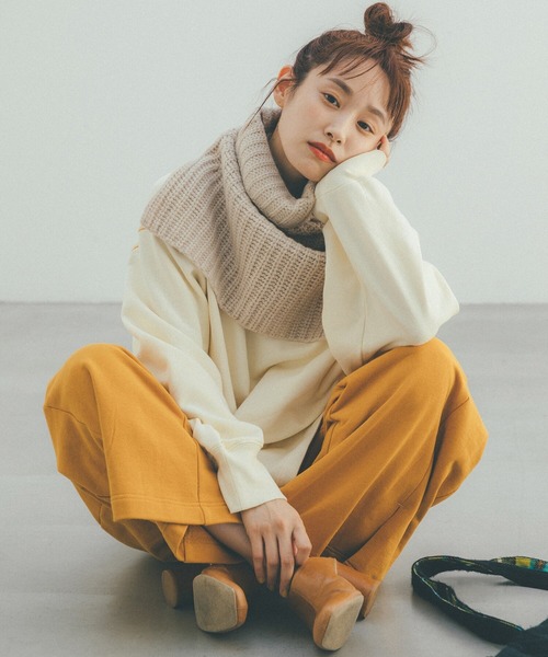 haco!（ハコ）の「【高橋愛さんコラボ】前後で印象を変えて楽しめる 配色デザインのスウェットトップス by LOVE&PEACE PROJECT（スウェット・レディース・グレー/アイボリー・SMALL/MEDIUM/LARGE/X-LARGE）」の13枚目の写真