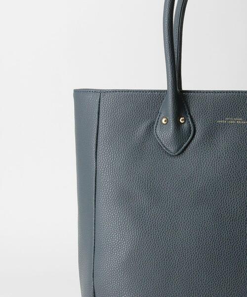 green label relaxing(グリーンレーベルリラクシング)の「<green label relaxing>シボ フェイクレザー ジップ タテ トートバッグ(トートバッグ・メンズ・ブラック/ネイビー・FREE)」の9枚目の写真