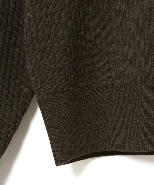 ADAM ET ROPE'(アダムエロペ)の「【アウトレット店舗・WEB限定】WOOL混リブタートル(ニット/セーター・レディース・チャコールグレー/グレー/ベージュ系その他/オレンジ系その他・FREE)」の13枚目の写真