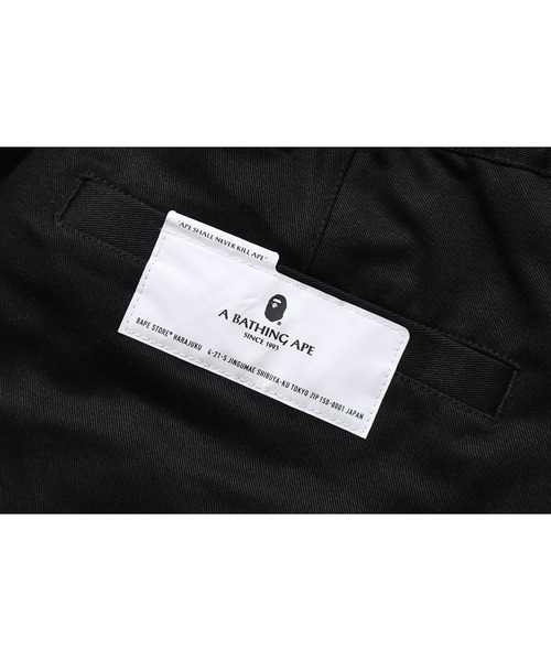 A BATHING APE（アベイシングエイプ）の「ONE POINT LOOSE FIT CHINO M（チノパンツ・メンズ・ブラック/ベージュ・XX-LARGE/MEDIUM/SMALL/X-LARGE/LARGE）」の3枚目の写真