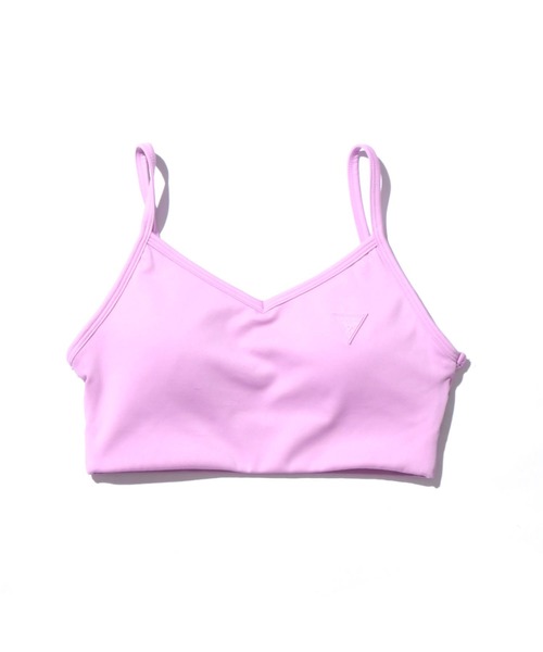 Guess（ゲス）の「GUESS/ゲス ANGELICA ACTIVE BRA トレーニングウェア/スポーツブラ ブラトップ ロゴ セットアップ可 再生資源利用 ジム ヨガ フィットネス ランニング（チューブトップ・レディース・ピンク・S/M/XS）」の7枚目の写真