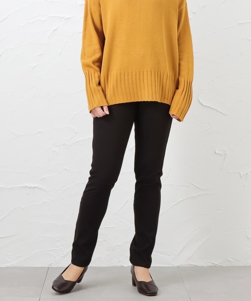 NAVY(ネイビー)の「Magic Leg 裏起毛 デニム レギンスパンツ(その他パンツ・レディース・ブラック・L/XL/S/M)」の1枚目の写真
