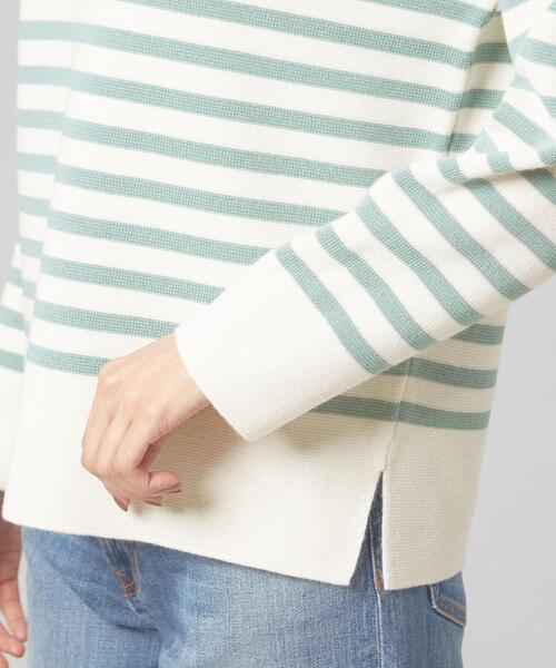 closet story（クローゼットストーリー）の「＜closet story＞ボーダー ニット プルオーバー -ウォッシャブル-（ニット/セーター・レディース・ホワイト/ブラック/ネイビー・FREE）」の14枚目の写真