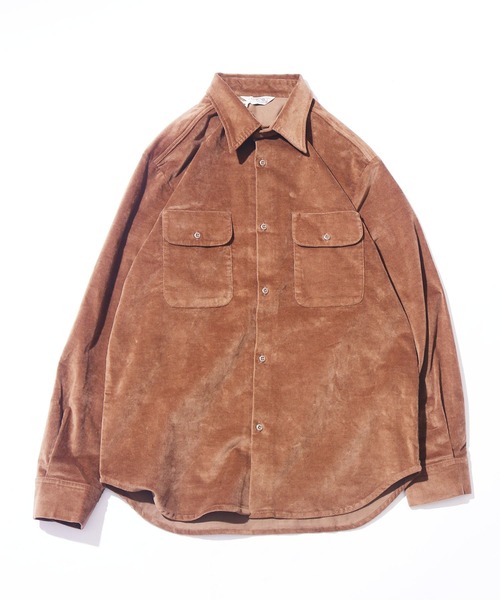 FIVE BROTHER(ファイブブラザー)の「FIVE BROTHERS/ファイブブラザーズ ベロアシャツ(シャツ/ブラウス・メンズ・ネイビー/ブラック/ブラウン・L/M)」の3枚目の写真