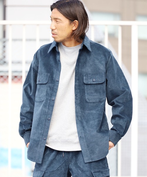 FIVE BROTHER(ファイブブラザー)の「FIVE BROTHERS/ファイブブラザーズ ベロアシャツ(シャツ/ブラウス・メンズ・ネイビー/ブラック/ブラウン・L/M)」の17枚目の写真