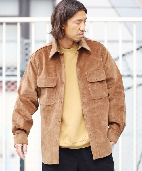 FIVE BROTHER(ファイブブラザー)の「FIVE BROTHERS/ファイブブラザーズ ベロアシャツ(シャツ/ブラウス・メンズ・ネイビー/ブラック/ブラウン・L/M)」の19枚目の写真