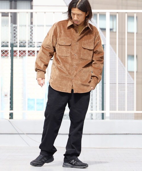 FIVE BROTHER(ファイブブラザー)の「FIVE BROTHERS/ファイブブラザーズ ベロアシャツ(シャツ/ブラウス・メンズ・ネイビー/ブラック/ブラウン・L/M)」の22枚目の写真