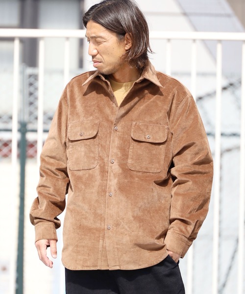 FIVE BROTHER(ファイブブラザー)の「FIVE BROTHERS/ファイブブラザーズ ベロアシャツ(シャツ/ブラウス・メンズ・ネイビー/ブラック/ブラウン・L/M)」の18枚目の写真