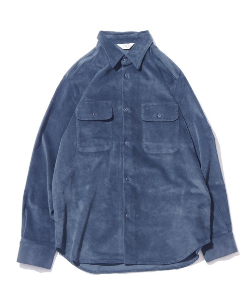 FIVE BROTHER(ファイブブラザー)の「FIVE BROTHERS/ファイブブラザーズ ベロアシャツ(シャツ/ブラウス・メンズ・ネイビー/ブラック/ブラウン・L/M)」の13枚目の写真