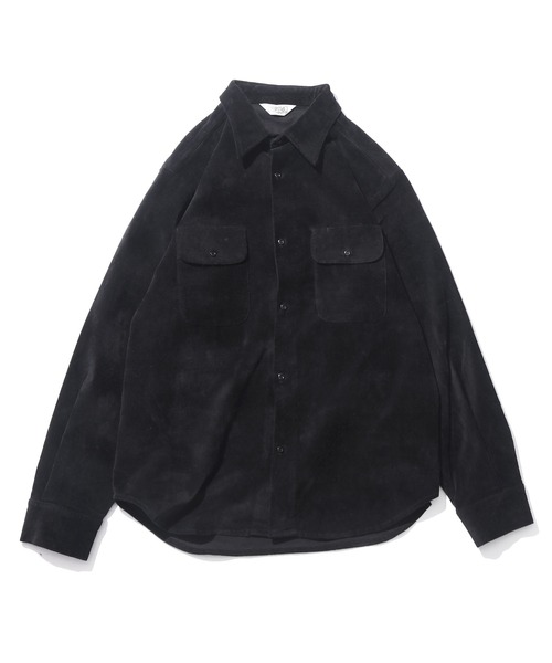 FIVE BROTHER(ファイブブラザー)の「FIVE BROTHERS/ファイブブラザーズ ベロアシャツ(シャツ/ブラウス・メンズ・ネイビー/ブラック/ブラウン・L/M)」の12枚目の写真