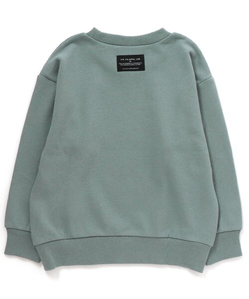 BREEZE（ブリーズ）の「恐竜刺繍トレーナー（スウェット・キッズ・オレンジ/グリーン/ネイビー/グレー/ブラック/イエロー/サックスブルー・100/110/130/140/80/90/120）」の15枚目の写真