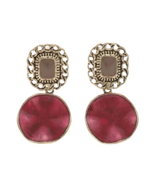 dazzlin（ダズリン）の「ヴィンテージカラーサークルイヤリング（イヤリング・レディース・レッド/ホワイト・FREE）」の7枚目の写真