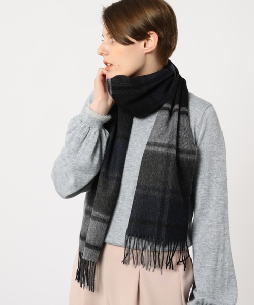 ウール100 ブロックチェックマフラー マフラー Furla フルラ のファッション通販 Zozotown