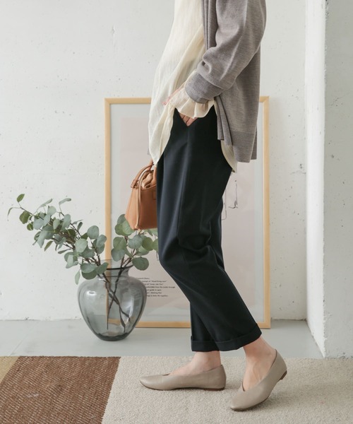 URBAN RESEARCH DOORS(アーバンリサーチドアーズ)の「ツイルストレッチテーパードイージーパンツ(その他パンツ・レディース・ブラック/ネイビー/カーキ・38/36/34)」の22枚目の写真