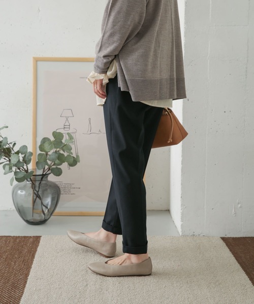 URBAN RESEARCH DOORS(アーバンリサーチドアーズ)の「ツイルストレッチテーパードイージーパンツ(その他パンツ・レディース・ブラック/ネイビー/カーキ・38/36/34)」の21枚目の写真