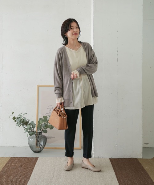 URBAN RESEARCH DOORS(アーバンリサーチドアーズ)の「ツイルストレッチテーパードイージーパンツ(その他パンツ・レディース・ブラック/ネイビー/カーキ・38/36/34)」の19枚目の写真