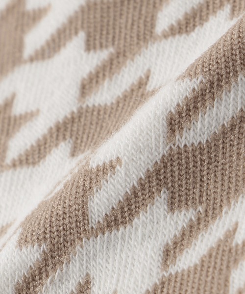 LOVETOXIC（ラブトキシック）の「千鳥クルーソックス（ソックス/靴下・キッズ・ブラック/ベージュ/サックスブルー・20-22cm/23-25cm）」の4枚目の写真