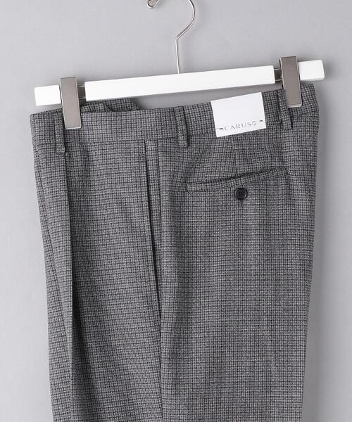 Caruso（カルーゾ）の「＜CARUSO（カルーゾ）＞ ハウンドトゥース 1プリーツ パンツ（その他パンツ・メンズ・ダークグレー・44/46/48/50/42）」の9枚目の写真