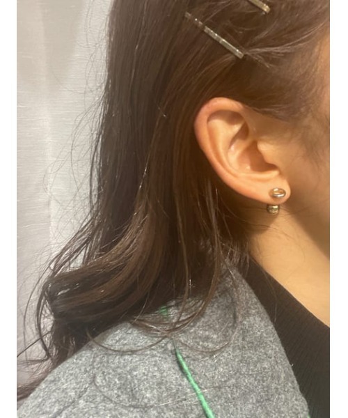SLY(スライ)の「R/C 2WAY MICRO P/EARRING(ピアス(両耳用)・レディース・シルバー/ゴールド・FREE)」の6枚目の写真
