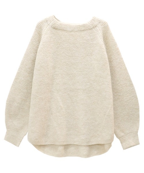 RASW（ラス）の「RASW アルパカ混ボートネックニット（ニット/セーター・レディース・ライトグレー/ネイビー/ピンク/ライトベージュ/ブルー系その他/モカ/ライトブルー/レッド・M/L）」の15枚目の写真