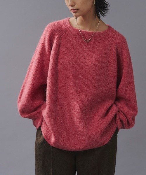 RASW（ラス）の「RASW アルパカ混ボートネックニット（ニット/セーター・レディース・ライトグレー/ネイビー/ピンク/ライトベージュ/ブルー系その他/モカ/ライトブルー/レッド・M/L）」の17枚目の写真