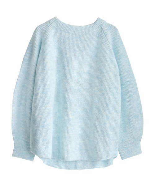 RASW（ラス）の「RASW アルパカ混ボートネックニット（ニット/セーター・レディース・ライトグレー/ネイビー/ピンク/ライトベージュ/ブルー系その他/モカ/ライトブルー/レッド・M/L）」の21枚目の写真