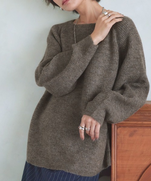 美品 バトナー アルパカ シルク混 ラグラン ニットセーター アイボリー 楽天市場】バトナー batoner（ニット・セーター｜トップス