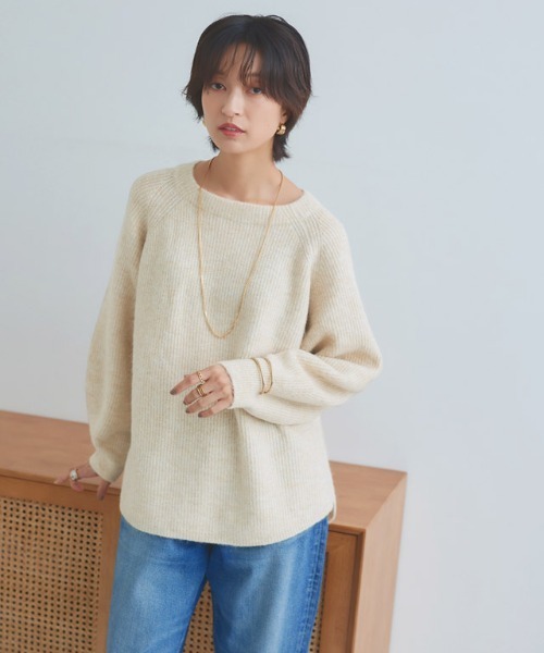 セール】RASW アルパカ混ボートネックニット（ニット/セーター）｜RASW