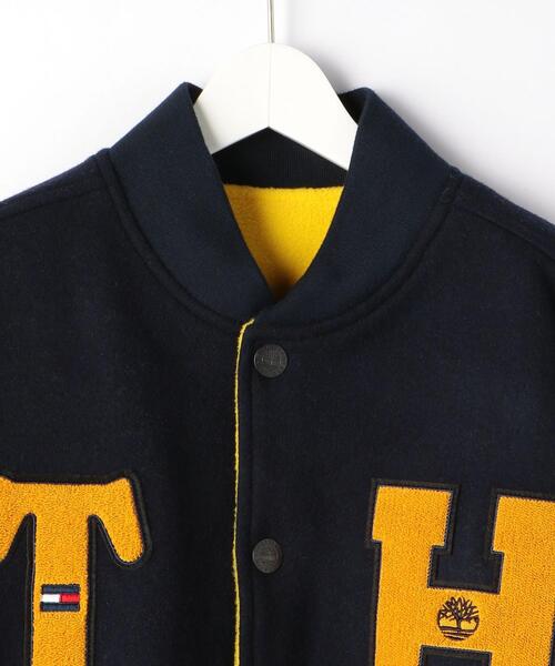 Timberland(ティンバーランド)の「<Timberland × Tommy Hilfiger> REVER VARSITY JK/ヴァーシティジャケット(スタジャン・メンズ・ネイビー・M/L)」の3枚目の写真