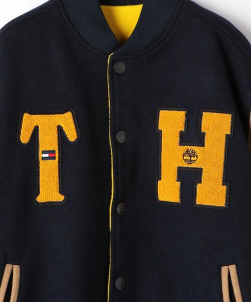 Timberland(ティンバーランド)の「<Timberland × Tommy Hilfiger> REVER VARSITY JK/ヴァーシティジャケット(スタジャン・メンズ・ネイビー・M/L)」の6枚目の写真