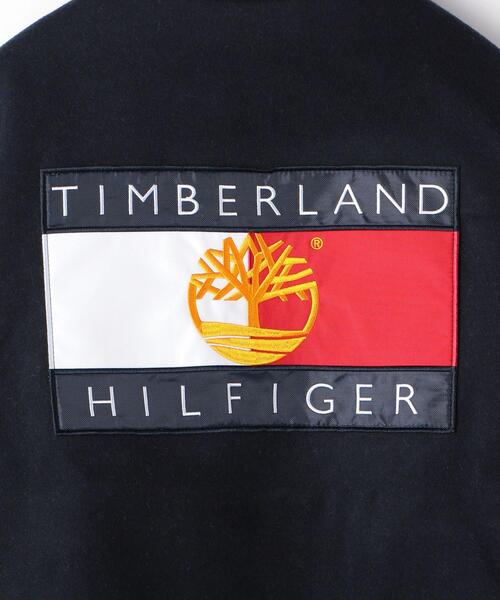 Timberland(ティンバーランド)の「<Timberland × Tommy Hilfiger> REVER VARSITY JK/ヴァーシティジャケット(スタジャン・メンズ・ネイビー・M/L)」の7枚目の写真