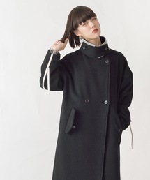 La SRIC | La SRIC / バイカラーネックロングCT/ウール100(その他アウター)