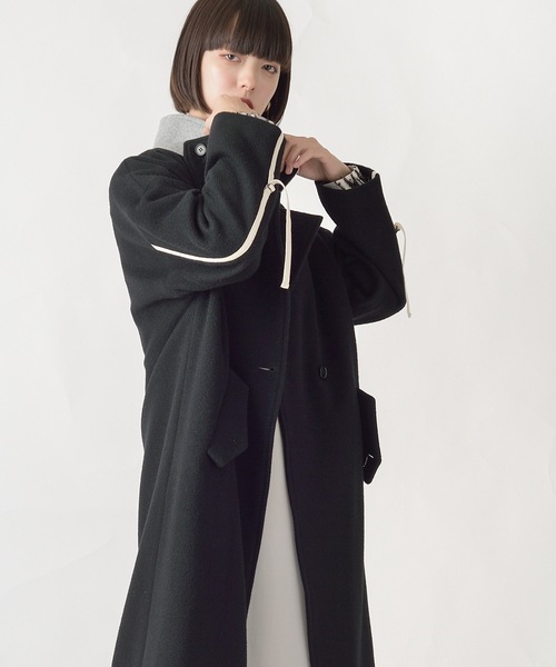 La SRIC（ラスリック）の「La SRIC / バイカラーネックロングCT/ウール