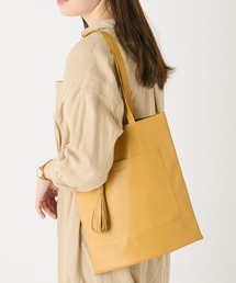 Actually | フェイクレザー フラットトート(トートバッグ)