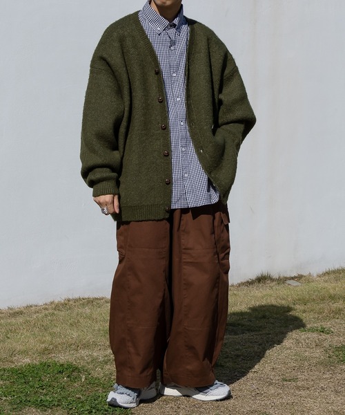 kutir(クティール)の「ワイドタックバルーンカーゴパンツ(カーゴパンツ・メンズ・ダークブラウン/イエロー/ネイビー/チャコールグレー・LARGE/SMALL/MEDIUM)」の21枚目の写真