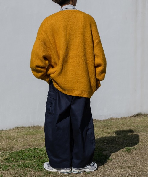 kutir(クティール)の「ワイドタックバルーンカーゴパンツ(カーゴパンツ・メンズ・ダークブラウン/イエロー/ネイビー/チャコールグレー・LARGE/SMALL/MEDIUM)」の9枚目の写真