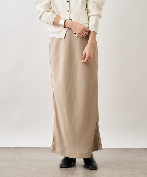 Omekashi（オメカシ）の「ジョーゼットサテンスカート（スカート・レディース・ブラック/ベージュ/レッド・36/38）」の2枚目の写真