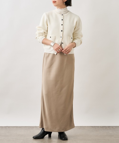 Omekashi（オメカシ）の「ジョーゼットサテンスカート（スカート・レディース・ブラック/ベージュ/レッド・36/38）」の6枚目の写真