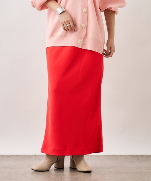 Omekashi（オメカシ）の「ジョーゼットサテンスカート（スカート・レディース・ブラック/ベージュ/レッド・36/38）」の10枚目の写真